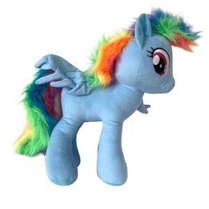 Hasbro My Little Pony Rainbow Plush horse Blue and Multicolor